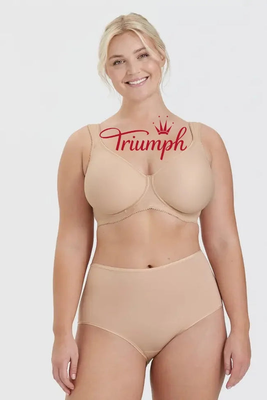 Triumph - (4 vnt.) Paprasta liemenėlė su pilnais kaušeliais