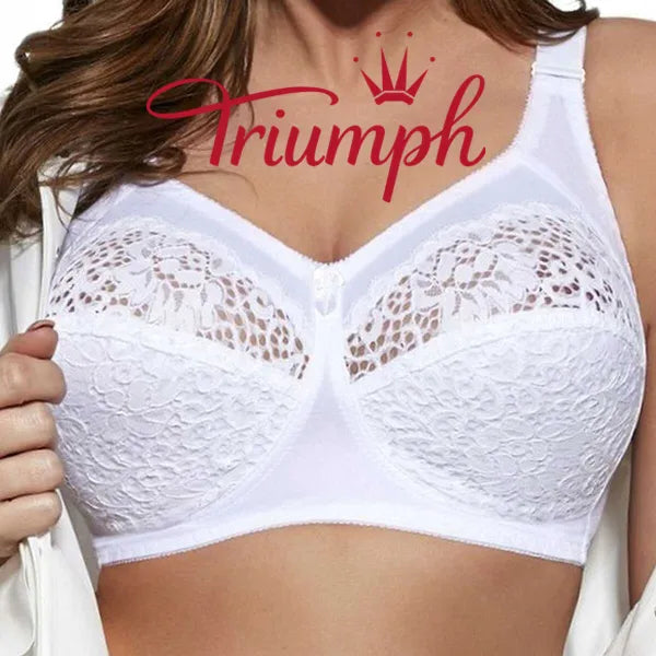 „Triumph®“ – 4 vnt. pakuotė💖50 % nuolaida✨2024 m. nauja moteriška siuvinėta minkšta liemenėlė dideliems dydžiams