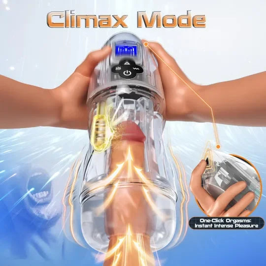 😍 Geriausiai parduodamas naujas masturbatorius 2025 m. 🚀 – 💋 Visiškai skaidrus vibruojantis, čiulpimo ir dejavimo vyriškas masturbatorius 🎁