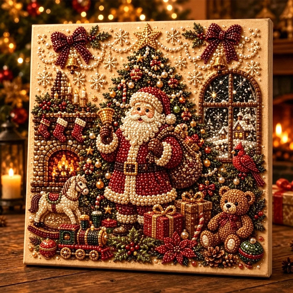 🔥 ANKSTYVAS KALĖDŲ IŠPARDAVIMAS 49% NUOLAIDA 🎄 Šventinis "pasidaryk pats" deimantų perlų tapybos meno rinkinys