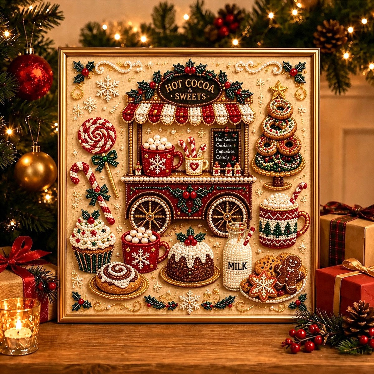 🔥 ANKSTYVAS KALĖDŲ IŠPARDAVIMAS 49% NUOLAIDA 🎄 Šventinis "pasidaryk pats" deimantų perlų tapybos meno rinkinys