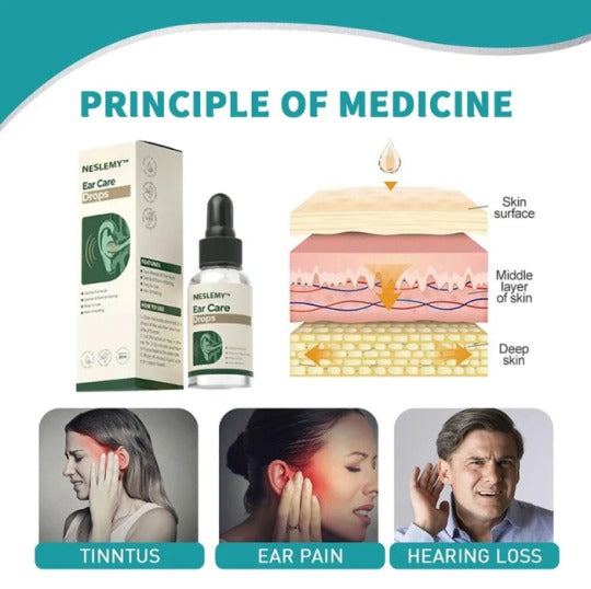 NESLEMYTM ausų priežiūros lašai | FDA registruota