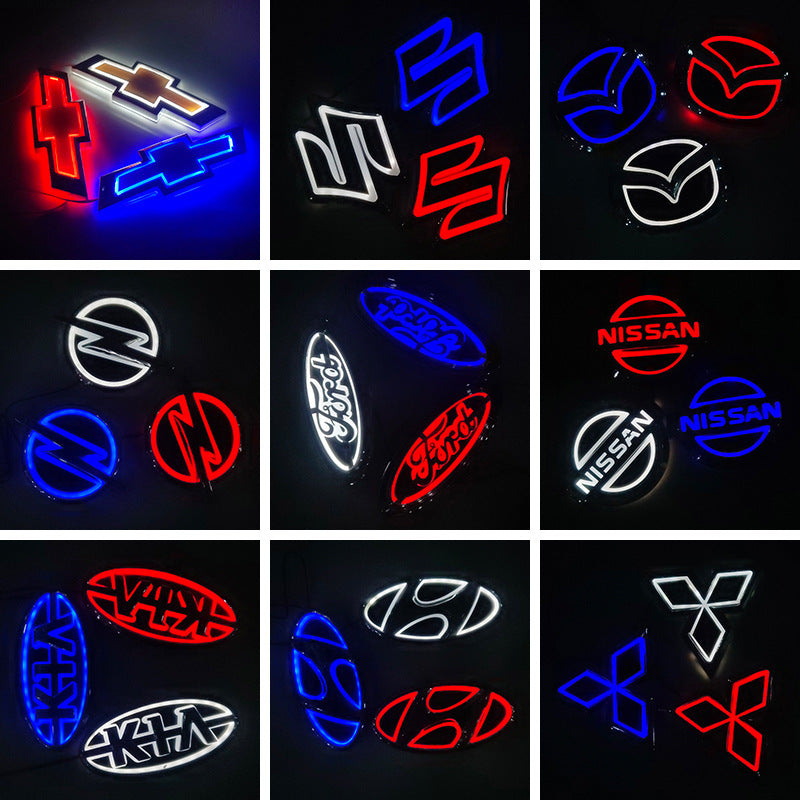 🔥 5D žibintai su automobilio emblema, naujausi 2026 m. modeliai