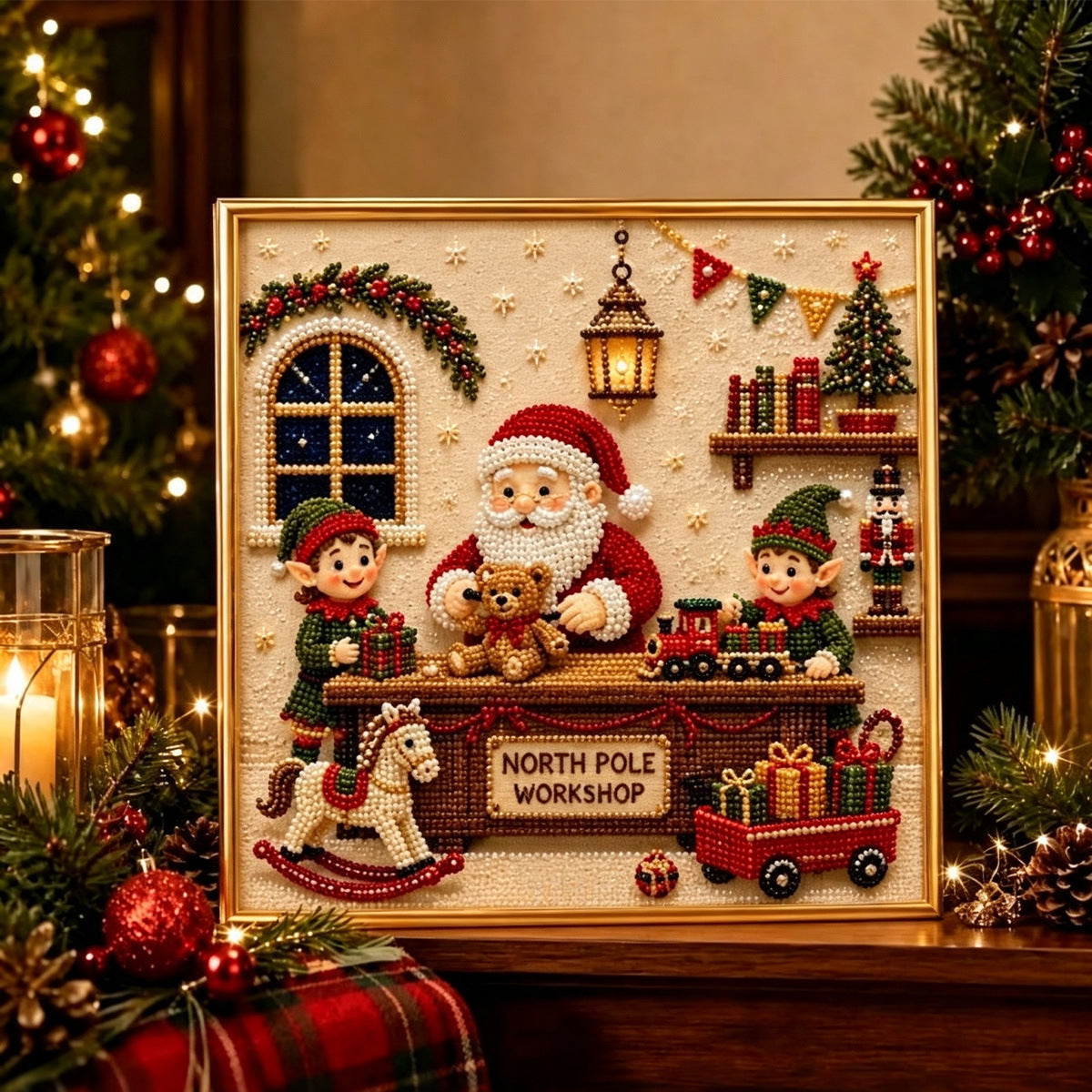 🔥 ANKSTYVAS KALĖDŲ IŠPARDAVIMAS 49% NUOLAIDA 🎄 Šventinis "pasidaryk pats" deimantų perlų tapybos meno rinkinys
