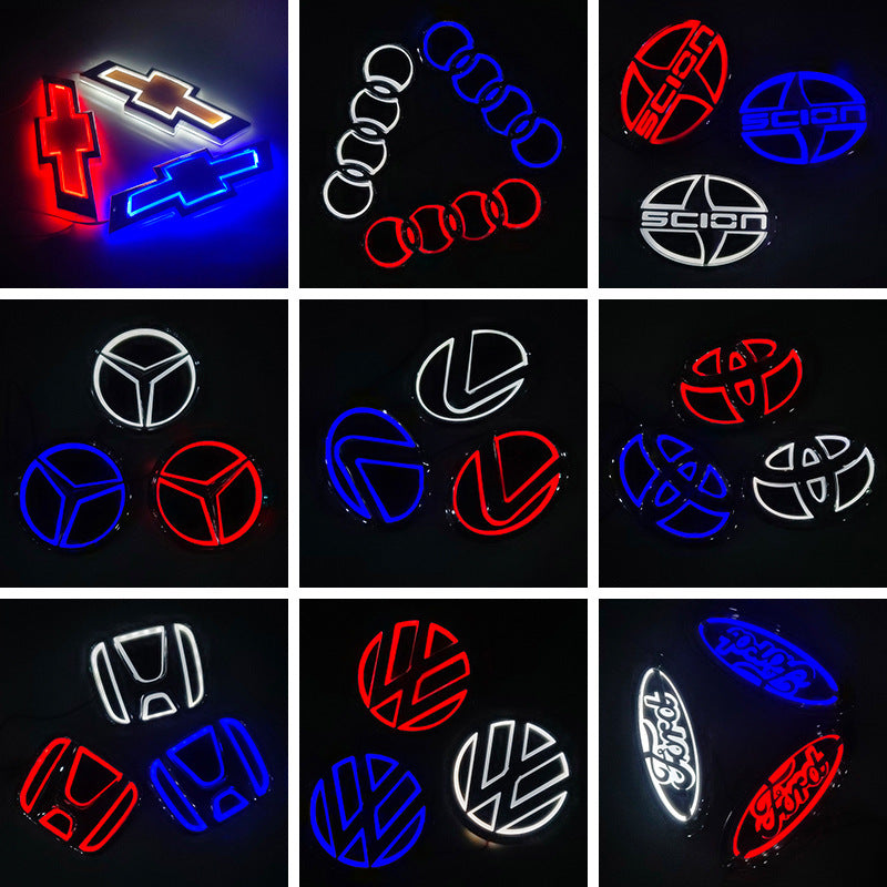 🔥 5D žibintai su automobilio emblema, naujausi 2026 m. modeliai