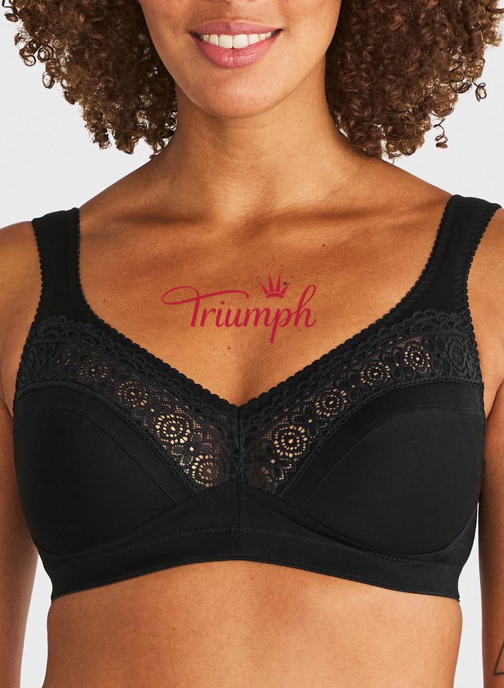Triumph – [4 vnt.] Žiedlapių nėrinių „Push-up“ liemenėlė
