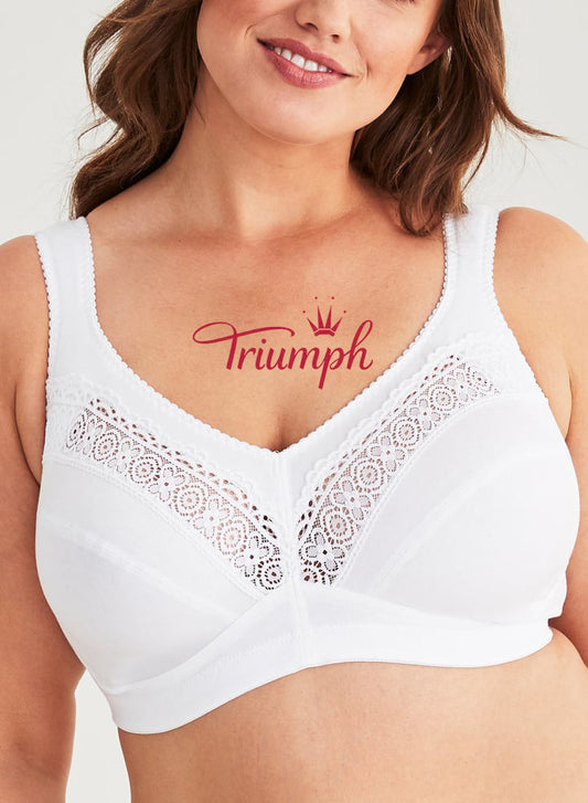 Triumph – [4 vnt.] Žiedlapių nėrinių „Push-up“ liemenėlė