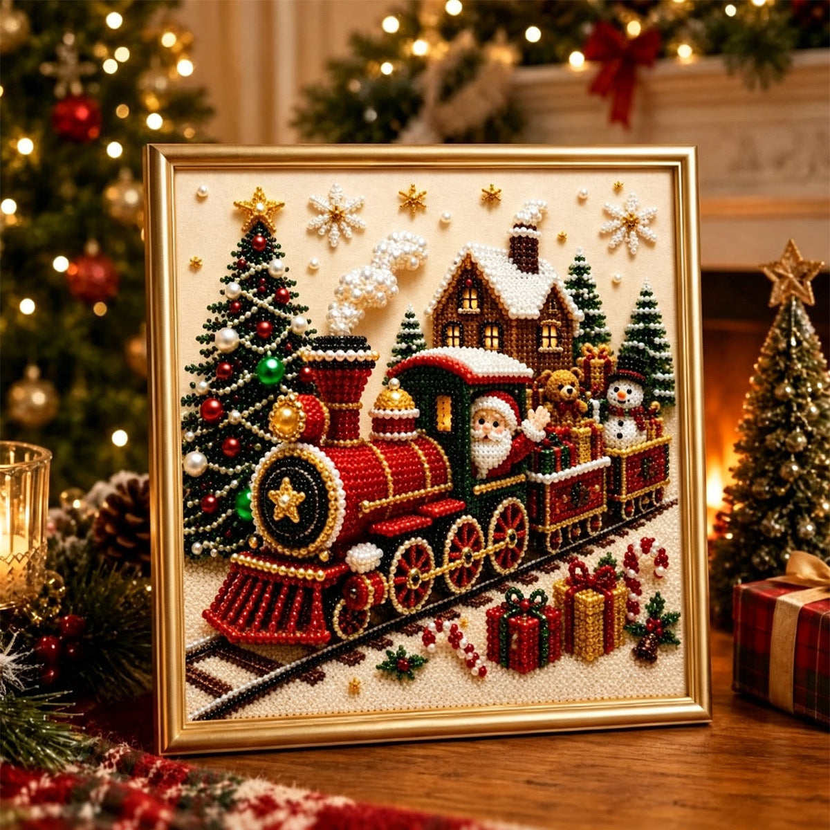 🔥 ANKSTYVAS KALĖDŲ IŠPARDAVIMAS 49% NUOLAIDA 🎄 Šventinis "pasidaryk pats" deimantų perlų tapybos meno rinkinys