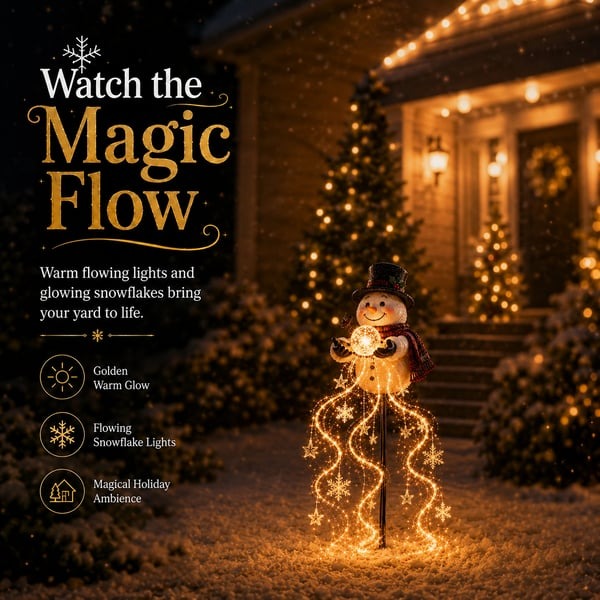 🎄 Paskutinė diena: 49% nuolaida 🎄 Snowman Magic WellTM – LED sodo lempa ❄️