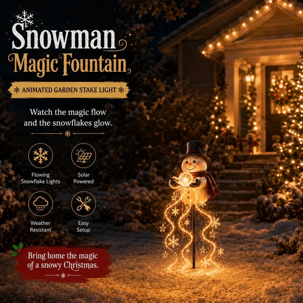 🎄 Paskutinė diena: 49% nuolaida 🎄 Snowman Magic WellTM – LED sodo lempa ❄️
