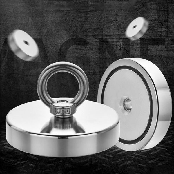 Žvejybos magnetas: 120 kg itin stiprus neodimio magnetas epinei lobių 🧲 paieškai