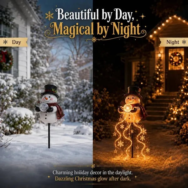 🎄 Paskutinė diena: 49% nuolaida 🎄 Snowman Magic WellTM – LED sodo lempa ❄️