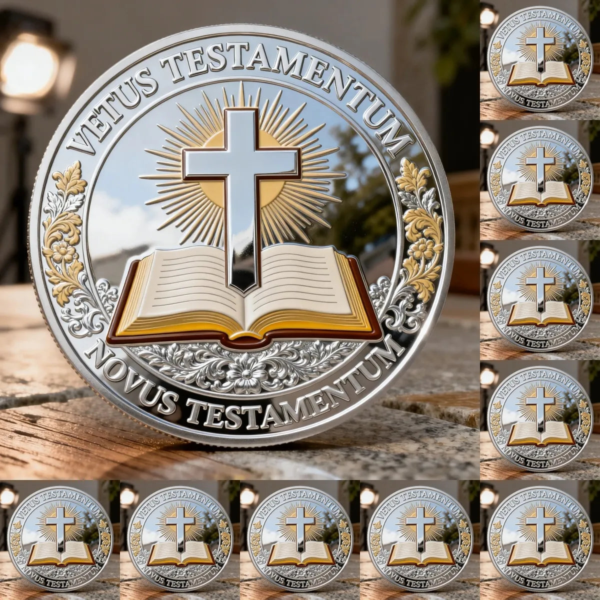 ❤️Paskutinė diena 50% nuolaida – ✝️ krikščioniška atminimo moneta Paskutinė vakarienė