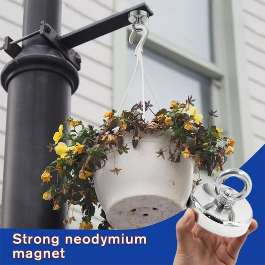 Žvejybos magnetas: 120 kg itin stiprus neodimio magnetas epinei lobių 🧲 paieškai