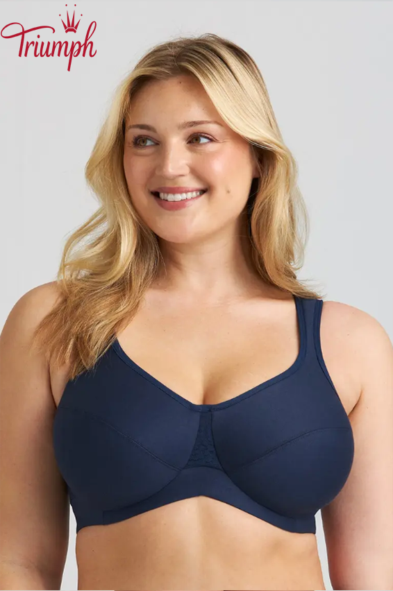 Triumph - (4 vnt.) Medvilninė liemenėlė su lankeliais