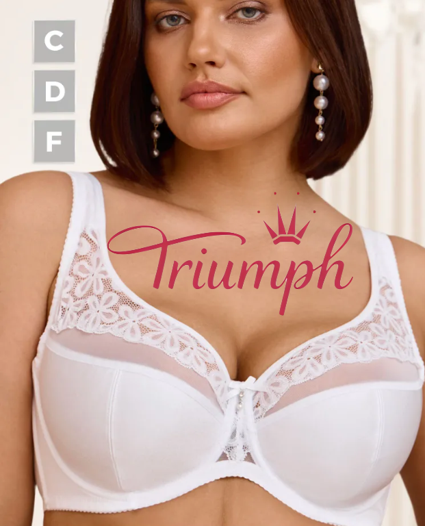 Triumph - 4 vnt.🔥 Nėrinių rašto liemenėlė su „push-up“ efektu