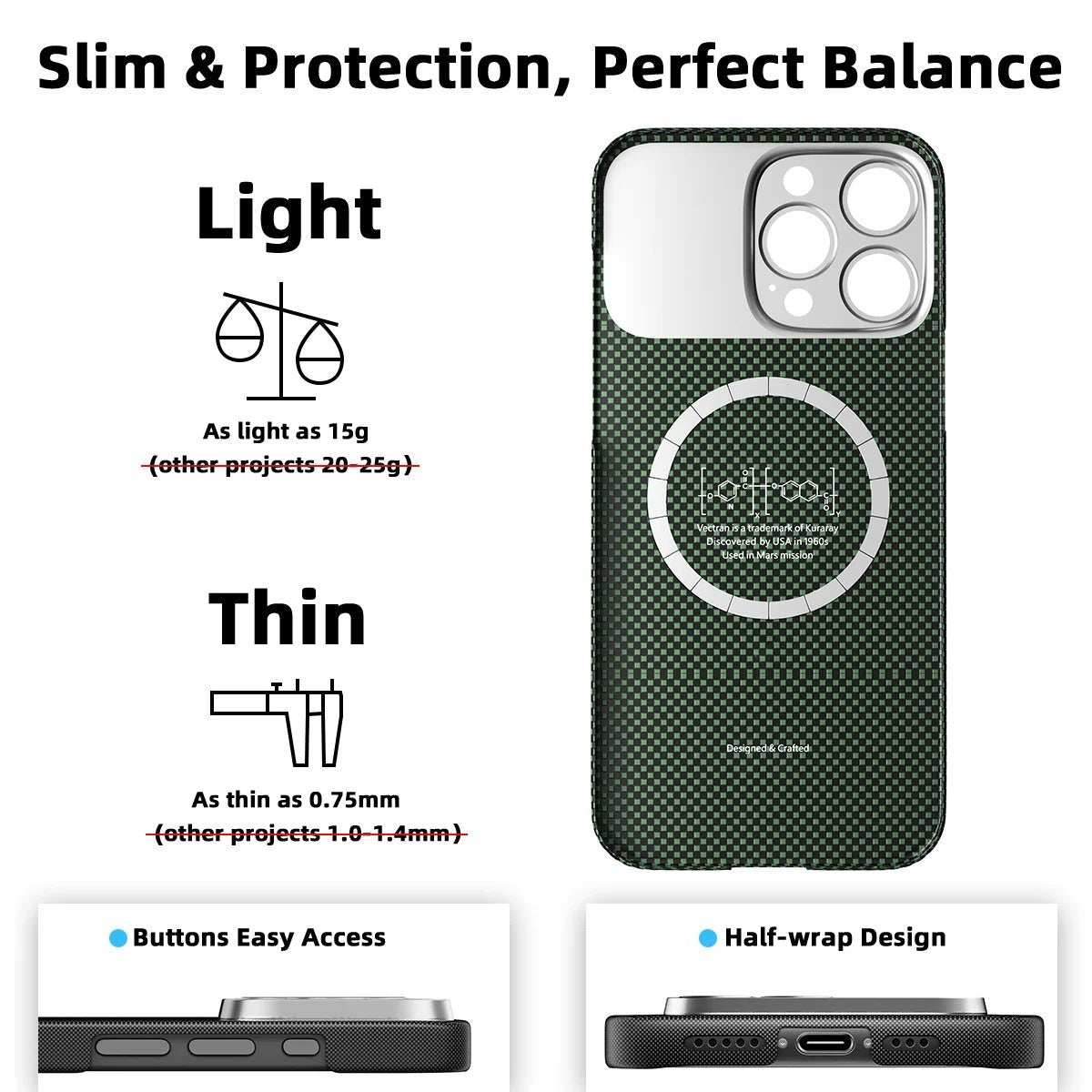 Global Limited Edition magnetinis ateities technologijos išmanusis apsauginis dėklas (suderinamas su "iPhone 17-12")