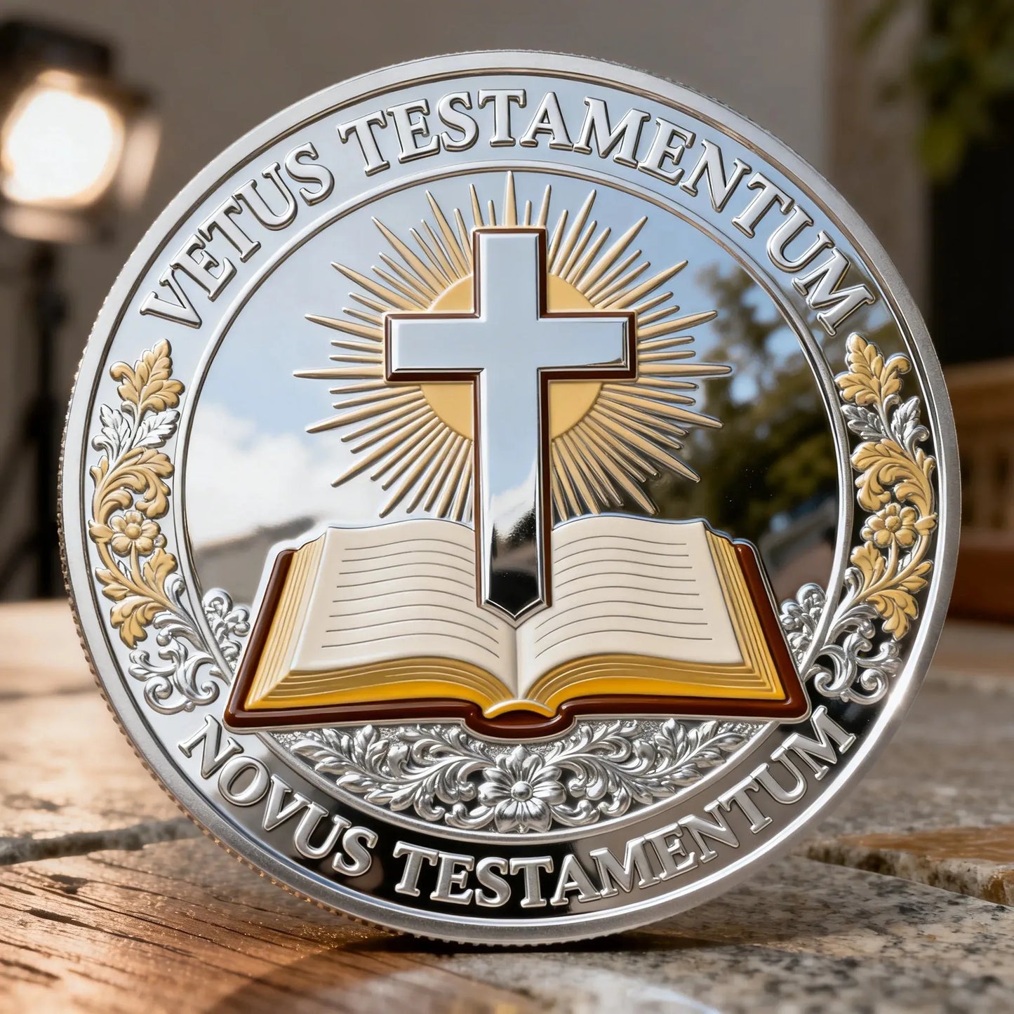 ❤️Paskutinė diena 50% nuolaida – ✝️ krikščioniška atminimo moneta Paskutinė vakarienė