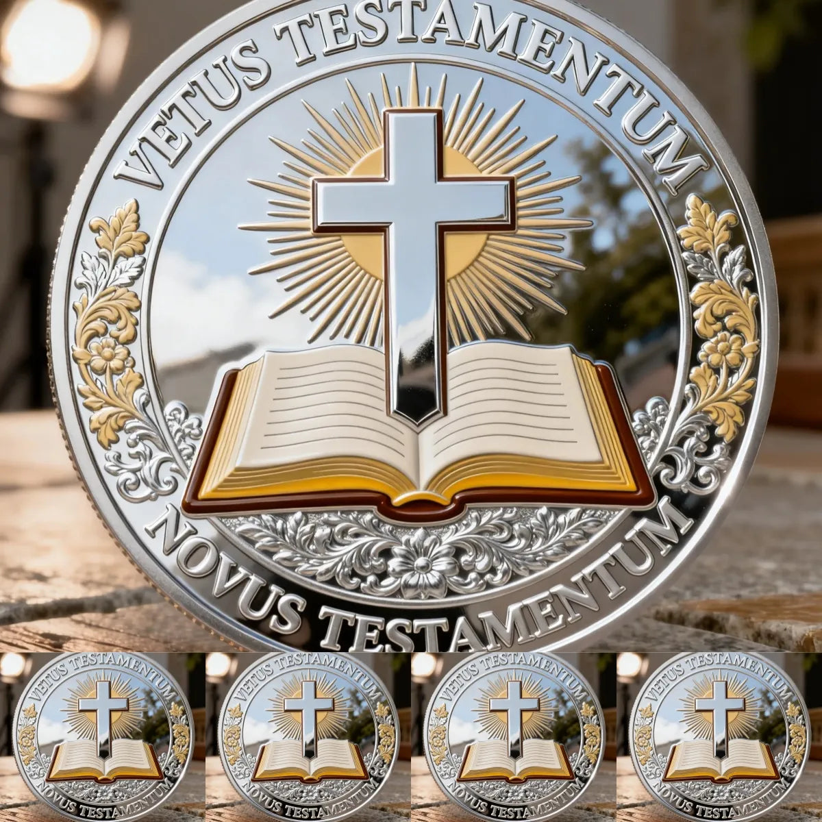 ❤️Paskutinė diena 50% nuolaida – ✝️ krikščioniška atminimo moneta Paskutinė vakarienė