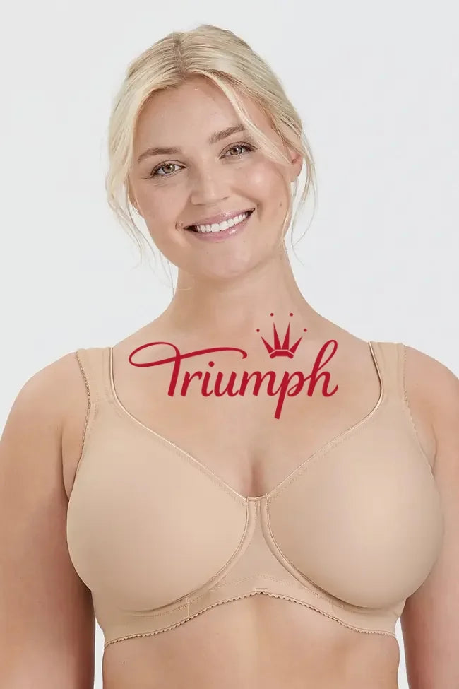 Triumph - (4 vnt.) Paprasta liemenėlė su pilnais kaušeliais
