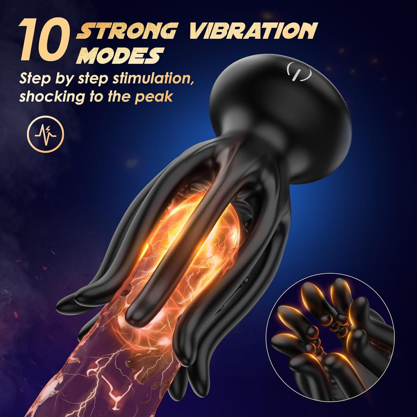 💥 2026 m. ribotas kiekis: 75 % ️NUOLAIDOS 💦 KRAKEN Suptruck™ X10 Unisex 360° vibratorius📱 32 masažuojančios rutuliukai ir 10 režimų